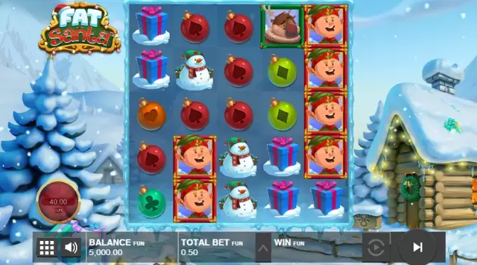 Screenshot of the game Fat Santa