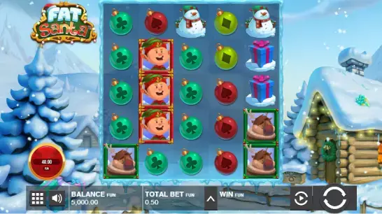 Screenshot of the game Fat Santa
